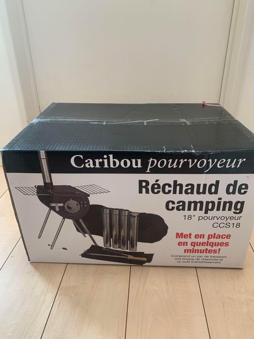 新品　未開封　カリブーキャンプストーブ　US Stove CCS18 薪ストーブ Amazon.co.jp: US Stove CCS18 Caribou Outfitter ポータブル